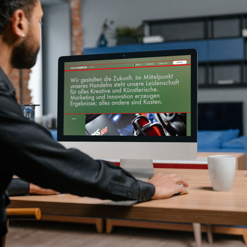 Webdesign Agentur Desktop Website